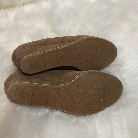 π₯MAKE ME AN OFFERπ₯ GUC Franco Sarto Suede Wedge Desert Lace-Up Boots Booties - Picture 5 of 9